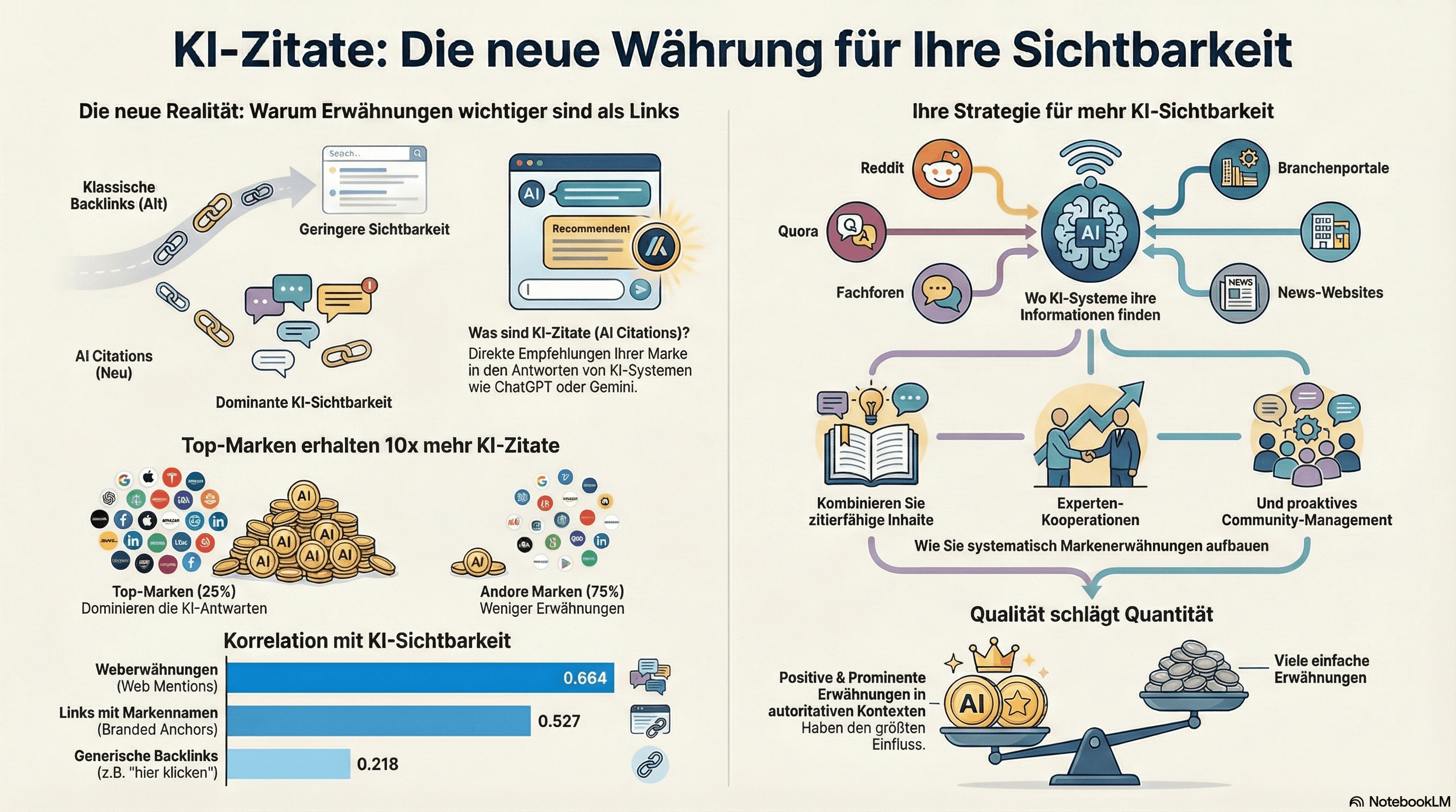 AI Citation KI Zitate Infografik