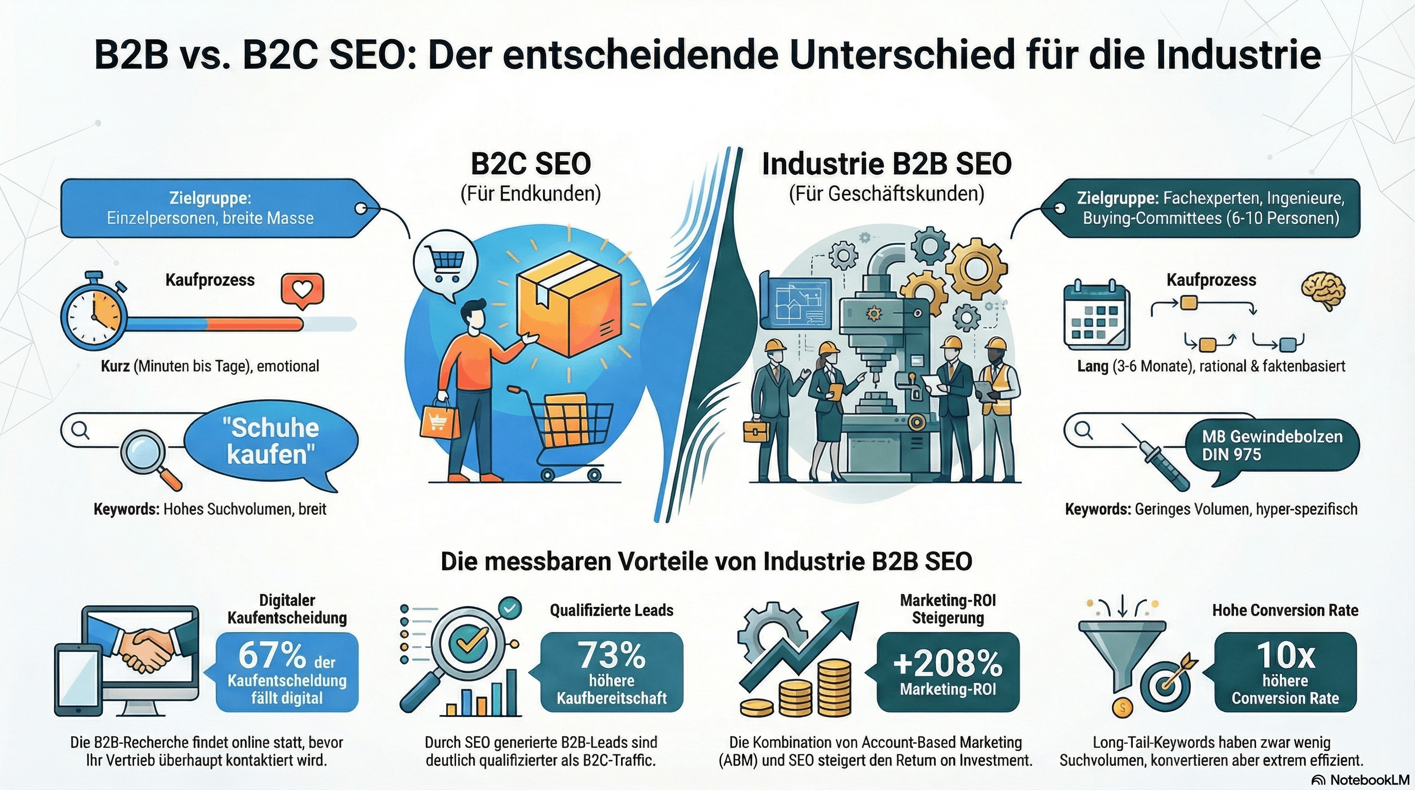B2B GEO Infografik