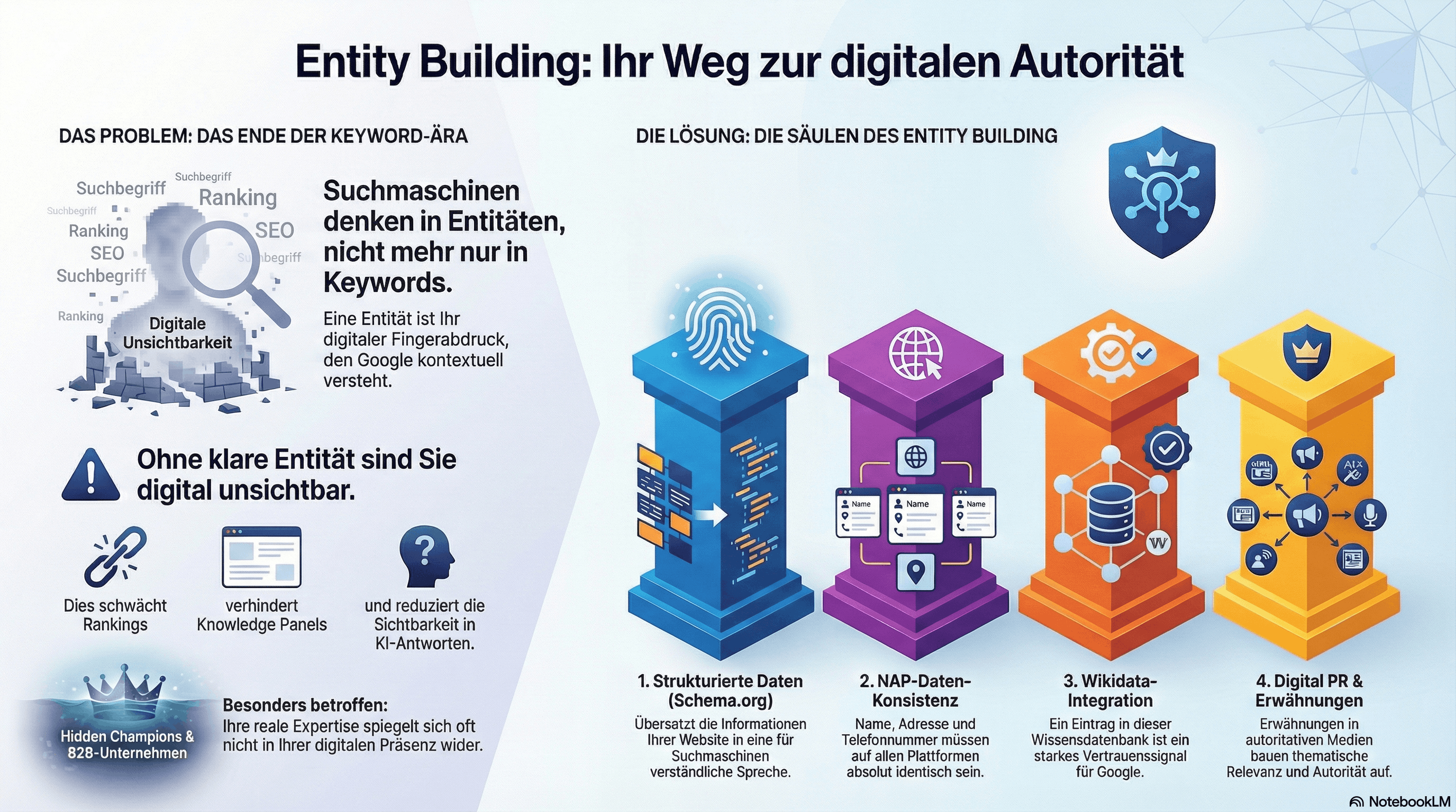 Entity Building GEO Infografik